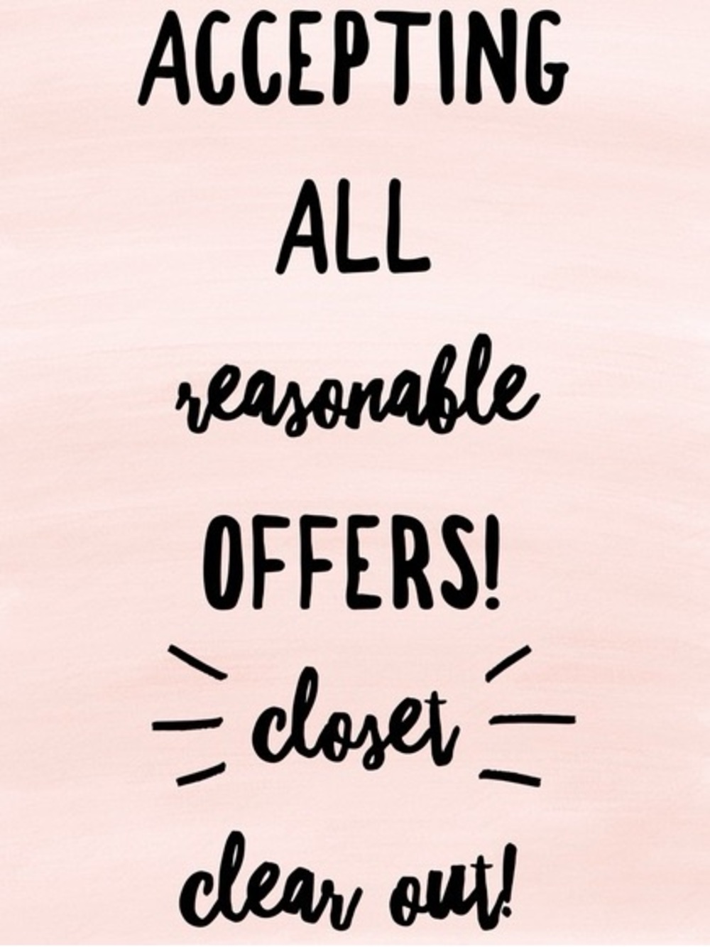 Closet Clear Out!